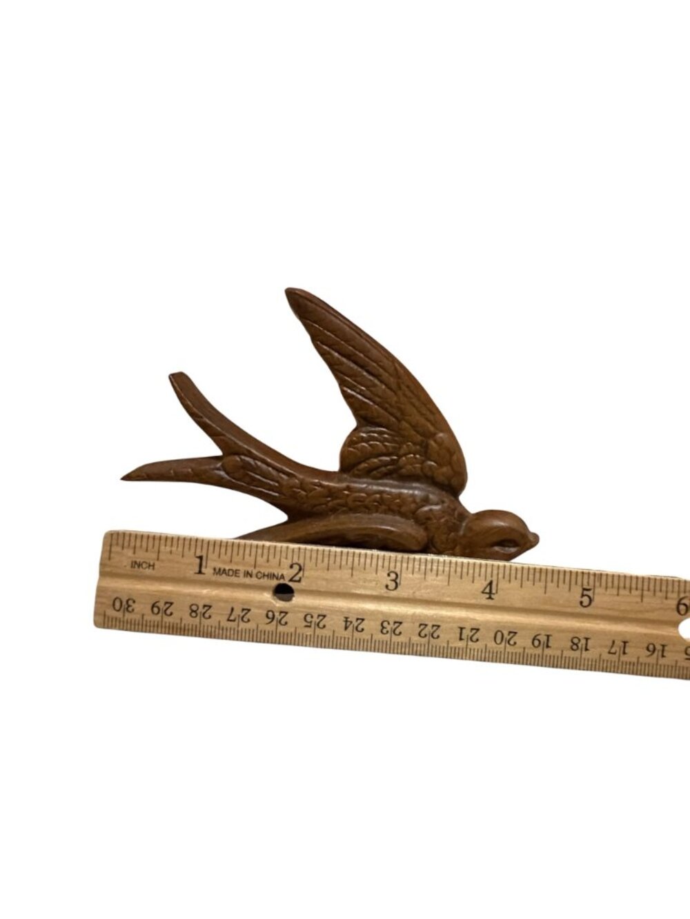 Vintage 1983 MCM Burwood Flying Bird Brown Plastic Wall Decor Set of 3 - Picture 9 of 14